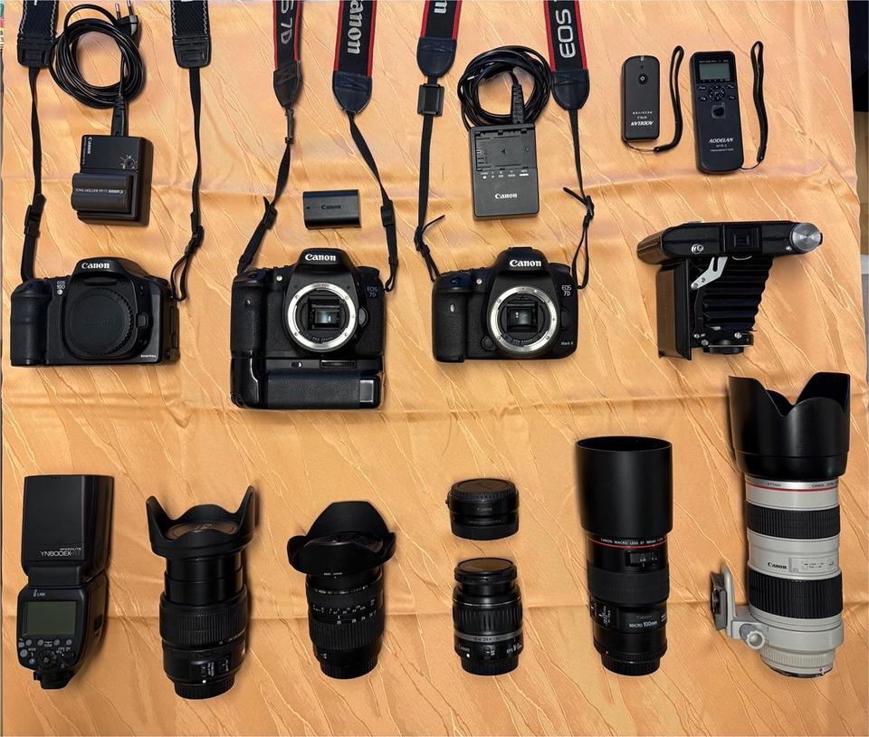 Canon 7D, 70-200mm f2.8, 15-85mm, 17-35mm, 18-55mm, 100mm Makro in Chemnitz
