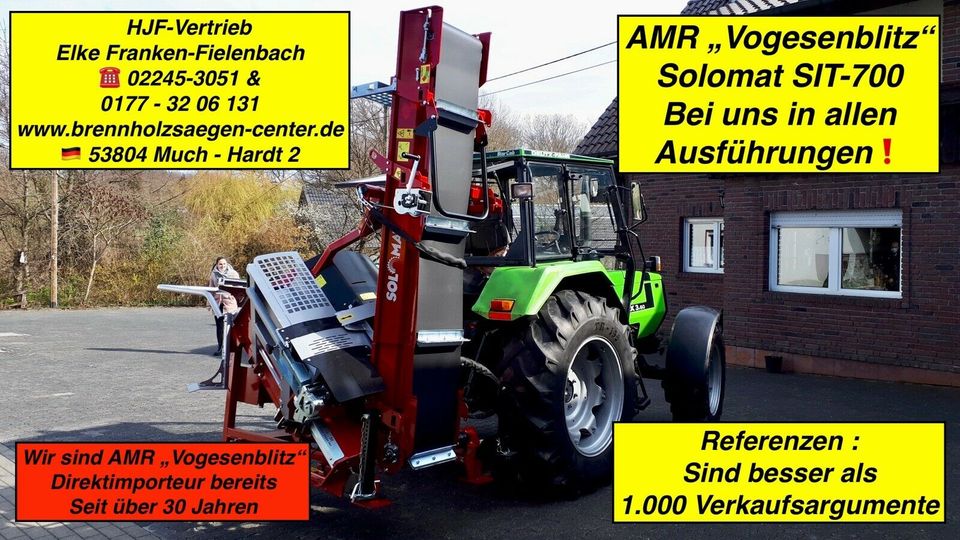 ⚠️ AMR® SOLOMAT® mech. Wippsäge, Kreissäge mit Förderband in Much