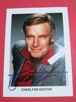 Charlton Heston (2) - Original Autogramm auf Autogrammfoto Niedersachsen - Langlingen Vorschau