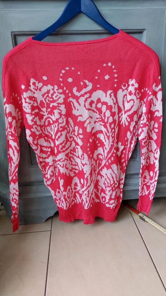 Leichte Pullover von Madeleine pink weiß Gr 40 42 dehnbar in Bochum