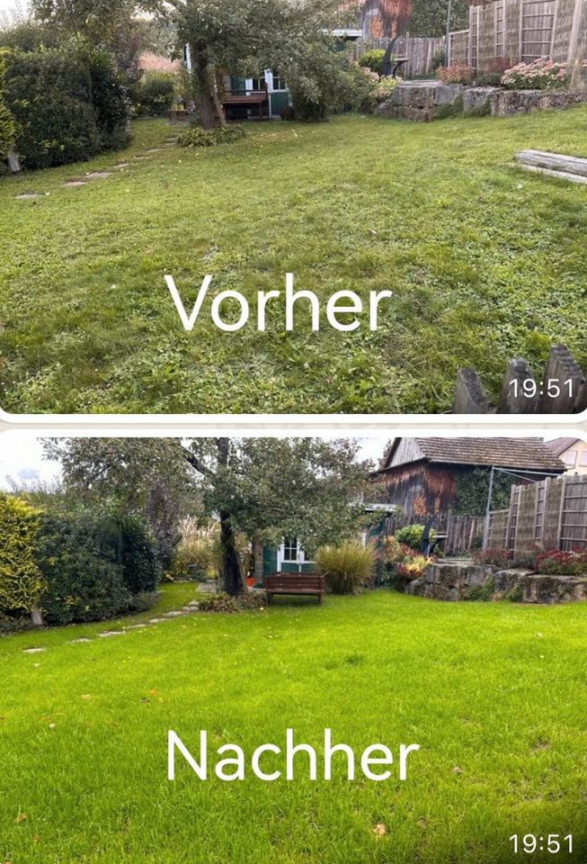 Rasenneuanlage mit Umkehrfräsen in Wertheim