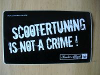 Motorroller Aufkleber / Sticker Scootertuning is not a crime Bayern - Niederviehbach Vorschau