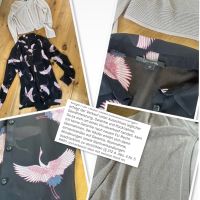 ‼️Set Bluse Comma Pelikane Schwarz Rosa Glitzer Gr. 34 XS Schleswig-Holstein - Reinbek Vorschau