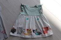 Handmade Kleid Tunika Katzen mit Schleife am Ohr Größe 134 Sachsen-Anhalt - Teutschenthal Vorschau