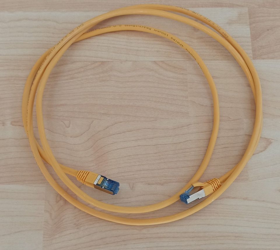 Netzwerkkabel, RJ45 LAN Kabel, Ethernet Cat 6A, S/FTP, PIMF 2,00m in Aalen