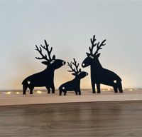 Rehe Rentiere Hirsche aus Acryl Lichtobjekt Deko Weihnachten Bayern - Viereth-Trunstadt Vorschau