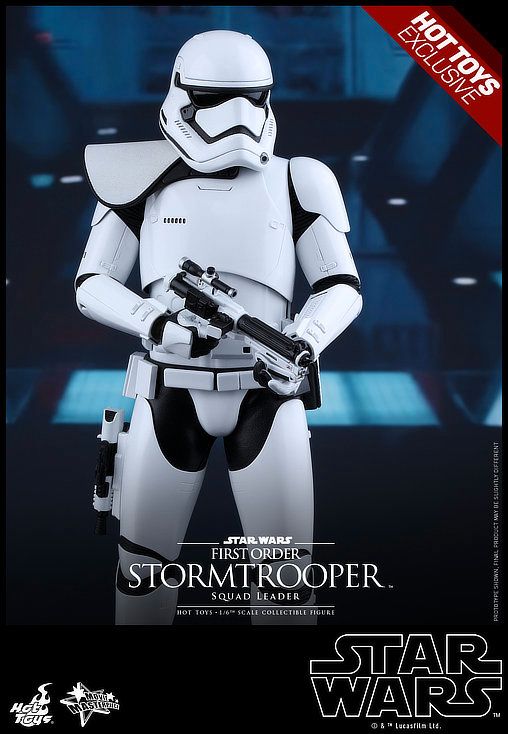 Star Wars First Order Stormtrooper Squad Leader 1:6 Figur HotToys in Angelmodde