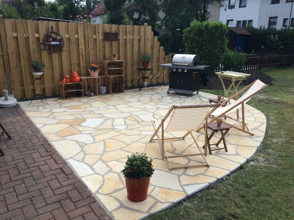 Naturstein Polygonalplatten Terrasse / Gehweg / Poolumrandung in Eichstätt