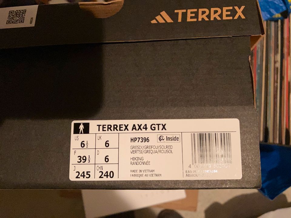 Damen Wanderschuh Adidas TERREX AX4 GTX – Größe 39 1/3 in Esslingen