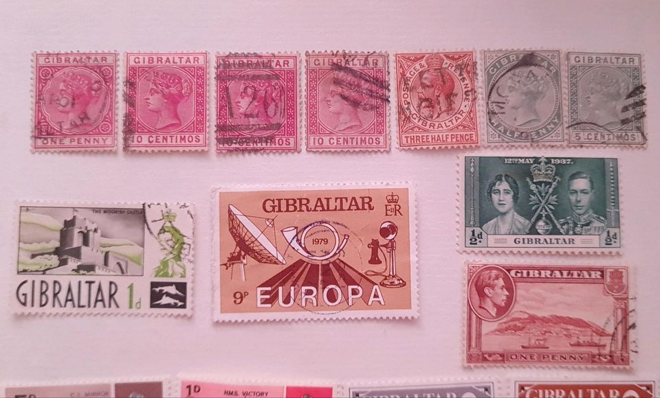 Gibraltar alte stamps in Krackow