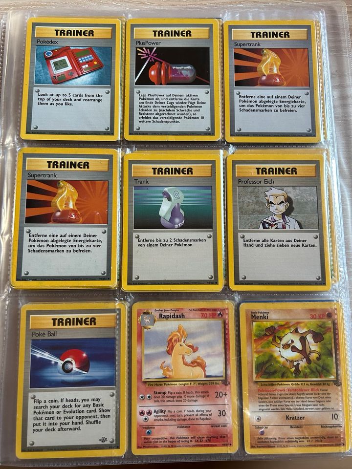 Pokémon Karten Base Set Fossil Dschungel Rocket Pokemon Sammlung in Friedrichsthal