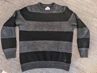 Schwarz grau gestreifter S Oliver Pullover Sweatshirt Gr L Niedersachsen - Seelze Vorschau