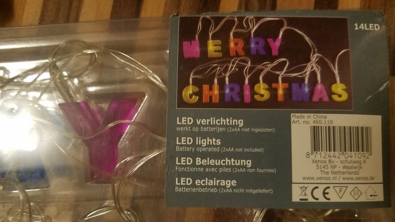 LED Beleuchtung "Merry Christmas" mit Batterie in Leipzig