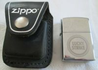 ZIPPO Leder Tasche Neu mit Sturmfeuerzeug Lucky Strike Champ Schleswig-Holstein - Jörl Vorschau