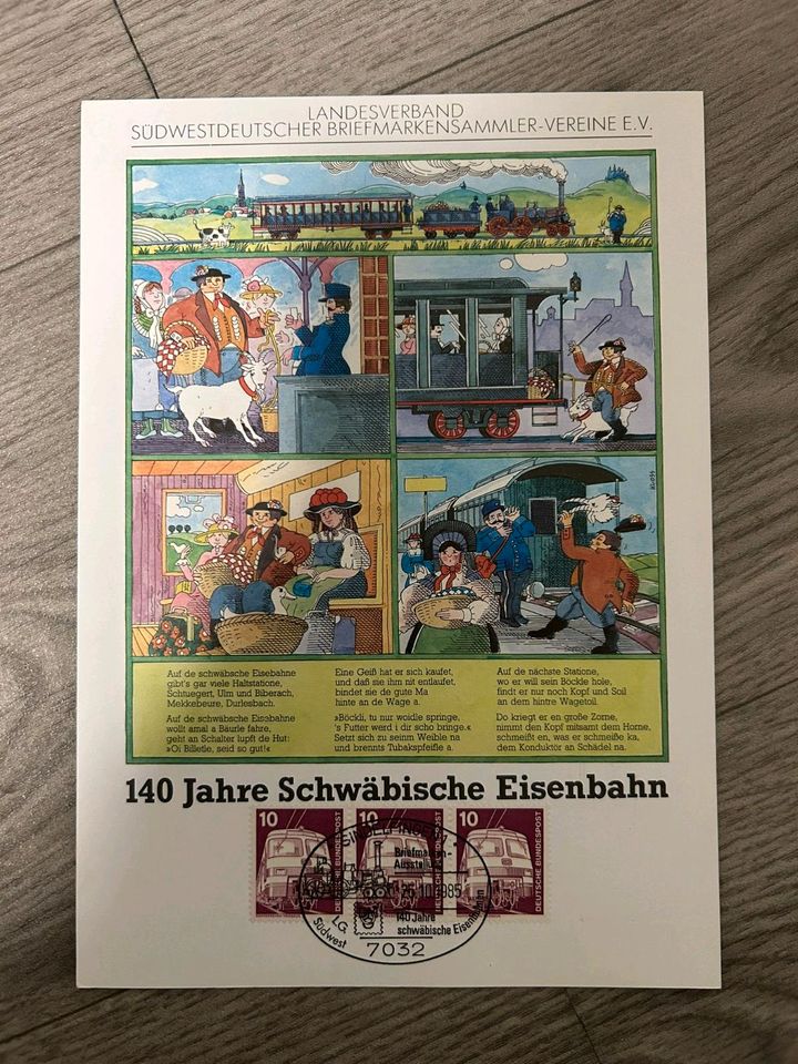 Briefmarken Züge aus aller Welt in Frankfurt am Main