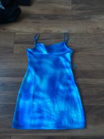 Sommerkleid xs hübsches Kleid blau batik f Retro Satin Schwerin - Altstadt Vorschau