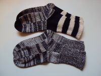 Zwei Paar warme gestrickte Wollsocken blau weiß grau Gr. 28 Dithmarschen - Buesum Vorschau