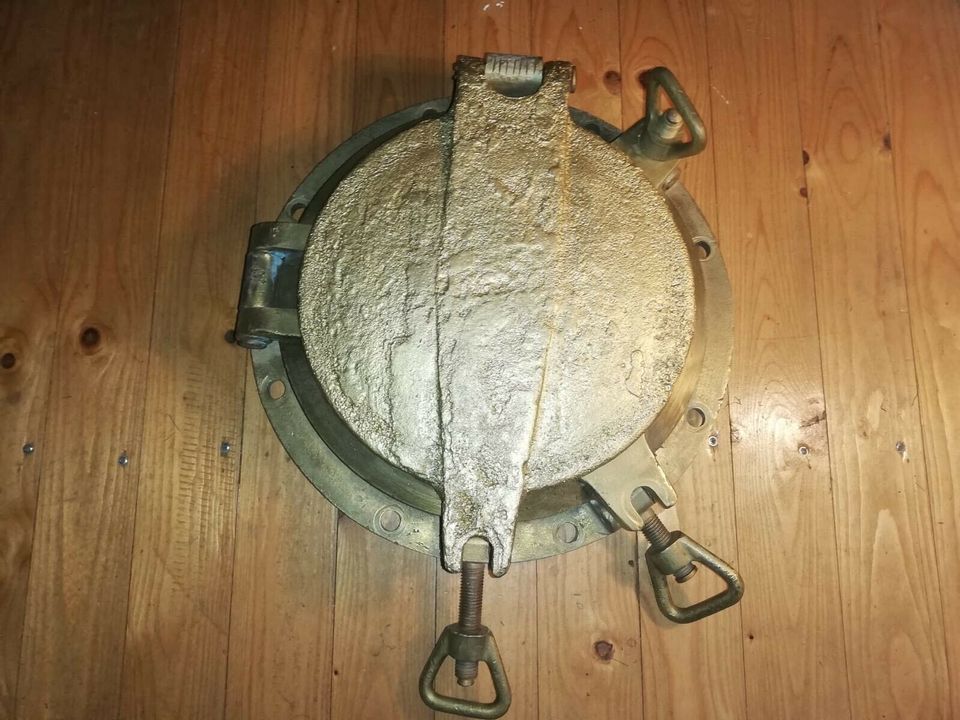Original Bullauge Porthole 35 kg aus Messing / Deckel aus Messing in Bad Münder am Deister