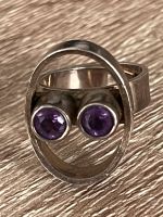 Silberring Vintage 925er mit Amethysten Nordrhein-Westfalen - Übach-Palenberg Vorschau