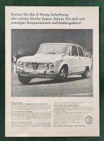 Alfa Romeo Giulia Werbung 1965 Niedersachsen - Danndorf Vorschau