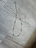 Silberne Halskette mit hellblauen Steinen Bayern - Coburg Vorschau