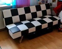 Schwarz weisse Schlafcouch Kunstleder 180 X 100 CM Nordrhein-Westfalen - Netphen Vorschau