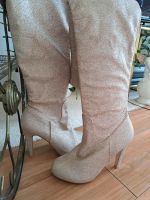 Goldene Overknee Stiefel Größe 37 Neu Nordrhein-Westfalen - Hattingen Vorschau