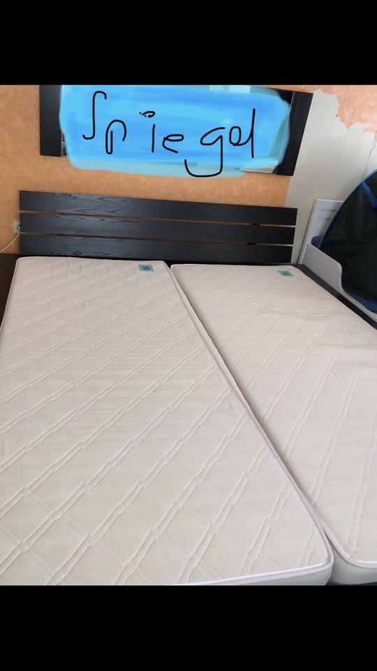 Möbel Schlafzimmer Bett Doppelbett Schrank Kleiderschrank in Bielefeld