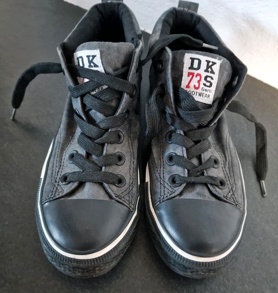 Dockers Sneaker Kommunion anthrazit 36 Turnschuhe Halbschuhe in Treis-Karden