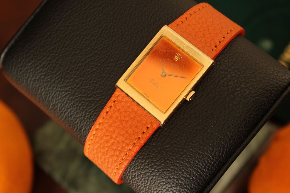 Rolex Cellini Orange Gold 4014 '1970er in Pforzheim