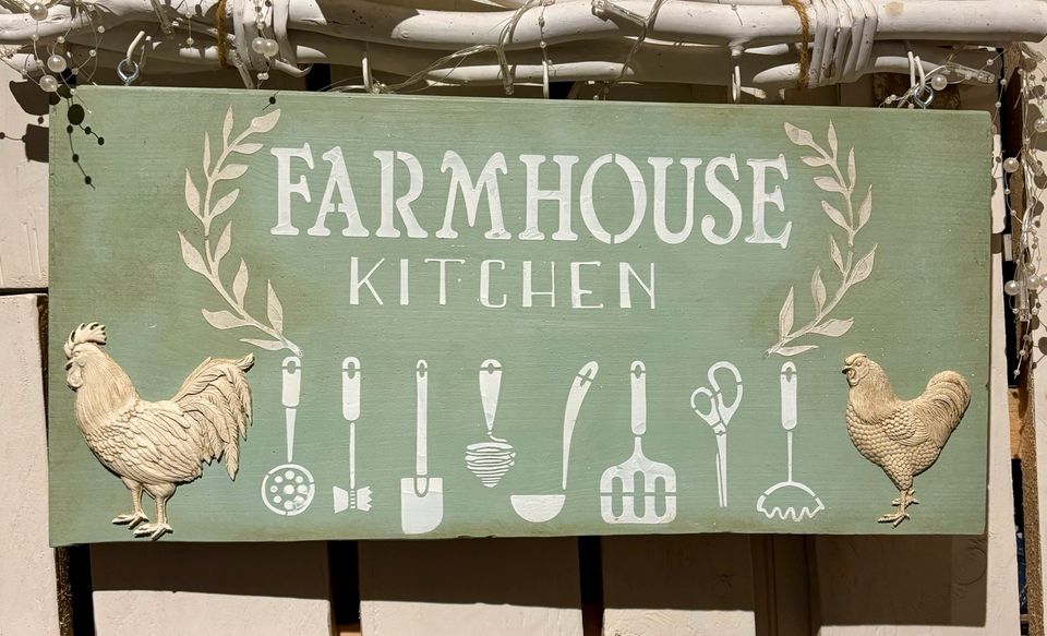 Küchenschild Shabby Chic Landhaus Farmhouse Style Handgefertigt in Standenbühl
