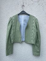 Vintage Style Landhaus Leinen Bolero Jacke Gr. L 40 C&A mint Köln - Rodenkirchen Vorschau