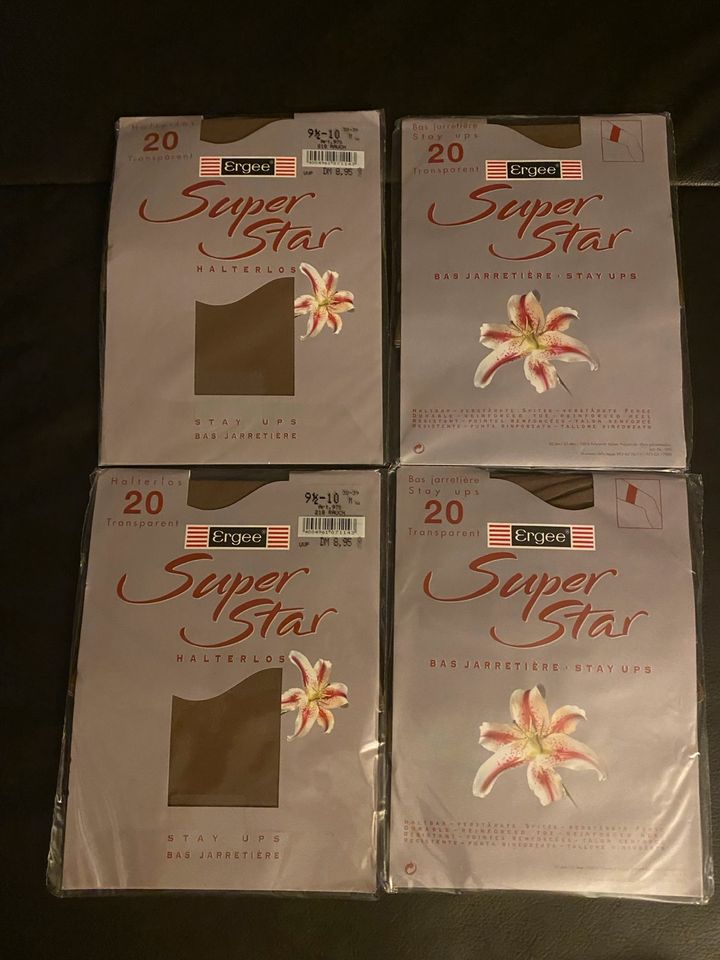 Ergee Super Star 5 x  Halterlos Stay Ups 9 1/2 - 10 1/2  Vintage in Meine