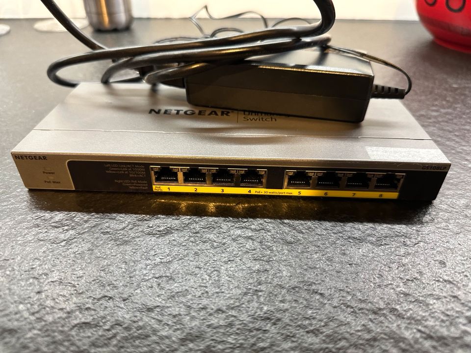 NETGEAR 8 Port POE Switch GS108LP in Greven