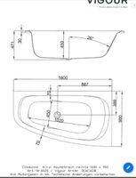 Badewanne, Eckwanne von Vigour NEUWERTIG Fehlkauf Bayern - Ilmmünster Vorschau