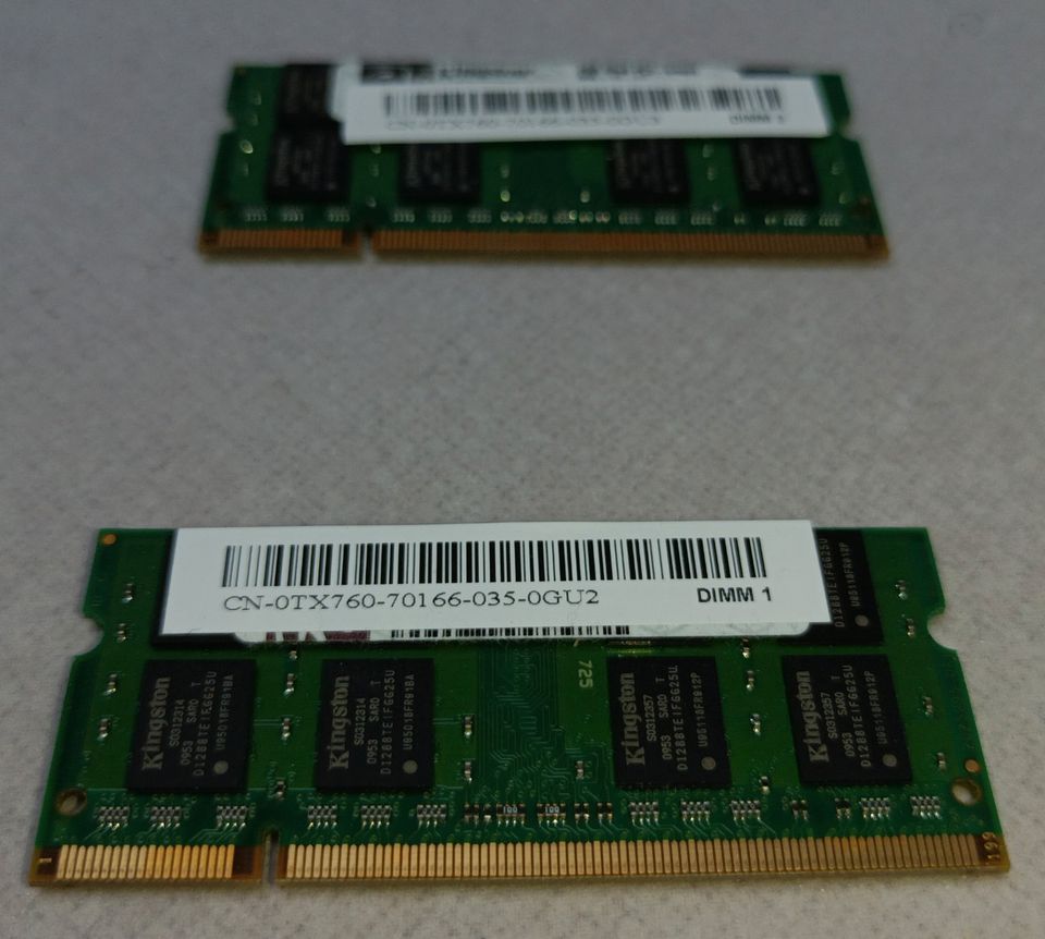 2 x Kingston 2GB RAM Riegel (4 GB insgesamt)- PC2-6400S 666-12-E2 in Vörstetten