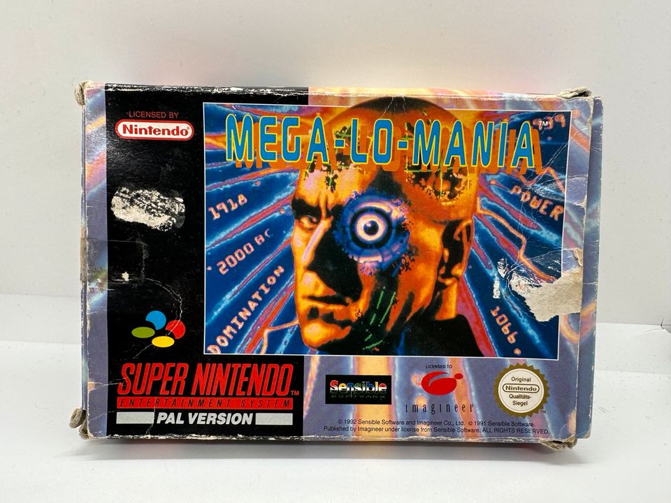 Super Nintendo Spiel OVP Mega-Lo-Mania SNES Modul megalomania in Köln