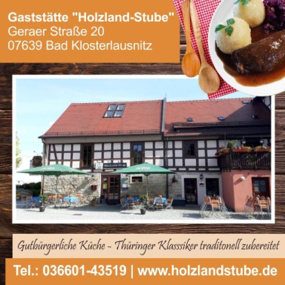 ⭐️ Gaststätte "Holzlandstube" ➡️ Koch/K  (m/w/x), 07639 in Bad Klosterlausnitz