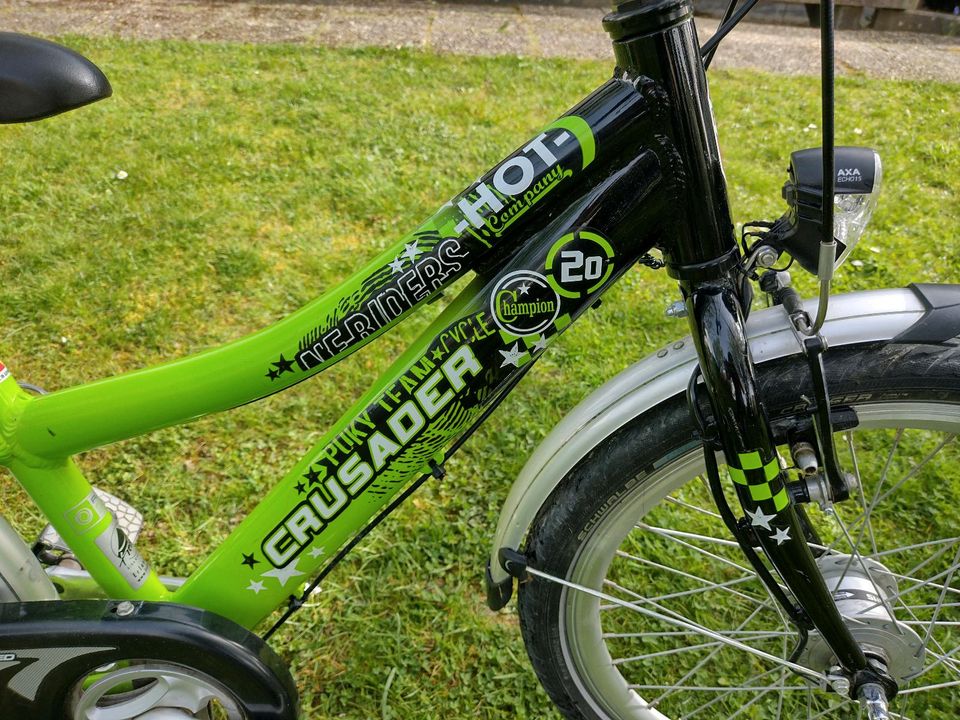 Puky Crusader 20 Zoll Alu-Kinderfahrrad Grün in Burgthann 