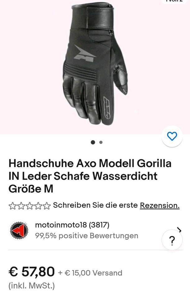 Motorradhandschuhe Größe 12 XXL in Hessen