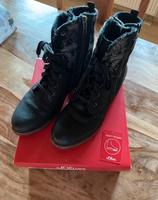 s.Oliver Damen Stiefelette schwarz comb Gr. 39 Leder Soft Foam Hessen - Melsungen Vorschau