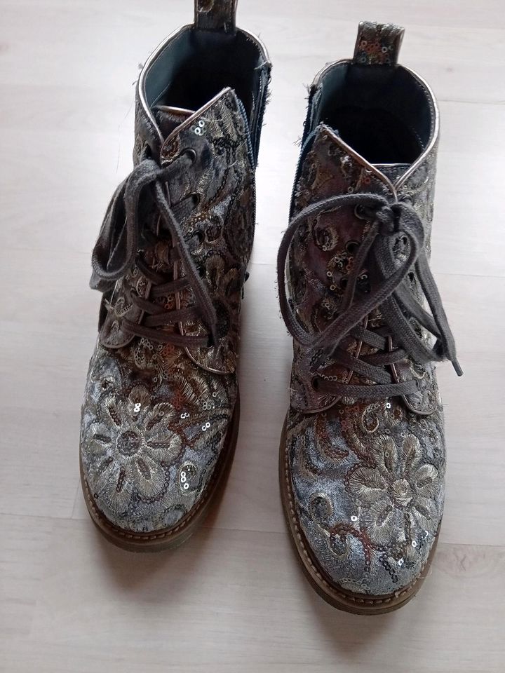 Boots  Blau Glitzer in Schneverdingen