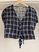 T-Shirt Bluse blau cropped kurz Niedersachsen - Oldenburg Vorschau