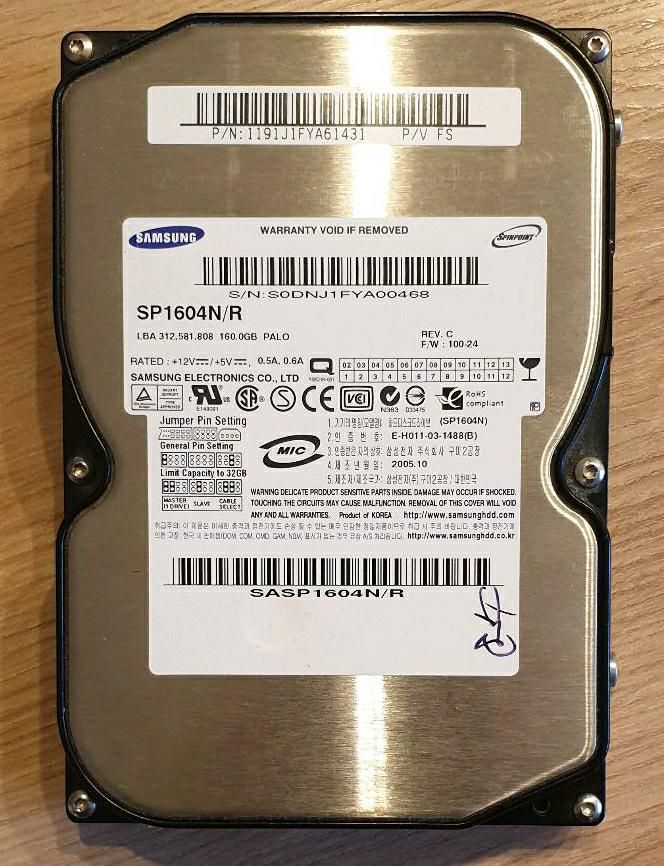 Festplatte - Samsung SP 1604 N/R - 160GB in Schlüchtern