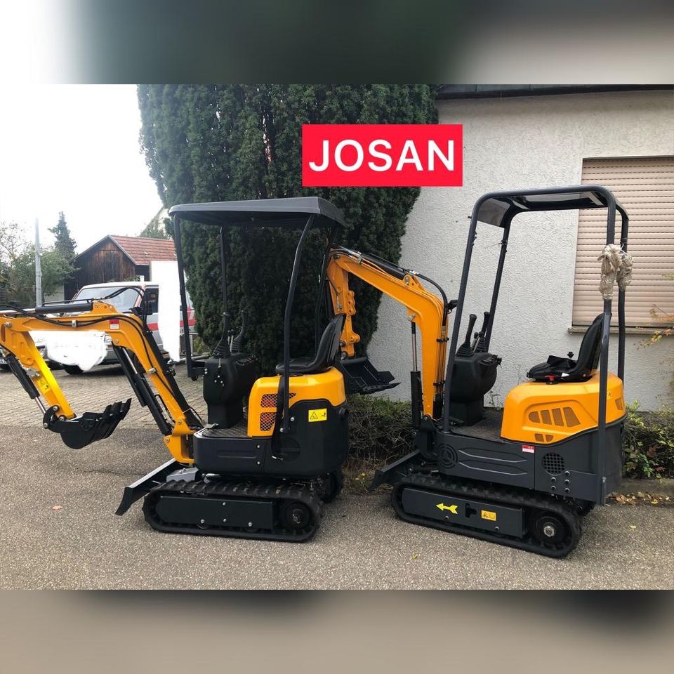 Minibagger Neu 1t knickmatik ‼️netto 5.499€ ‼️ Josan Bagger in Gemmrigheim