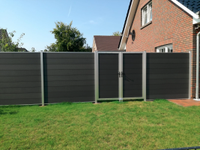 WPC Zaun Gartenzaun Steckzaun 180 x 180 cm inkl. Zubehör Schleswig-Holstein - Neumünster Vorschau