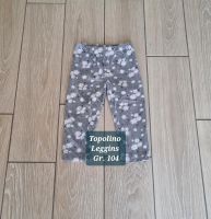 Blau weisse Leggins mit Blumen  von Topolino Gr. 104 Niedersachsen - Lehre Vorschau