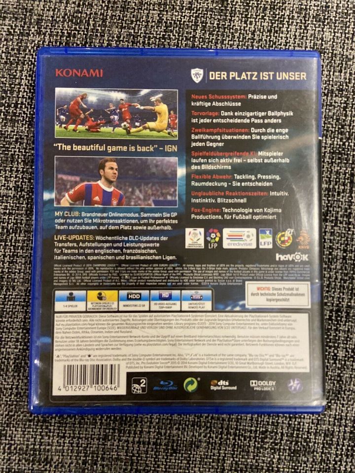 PES Pro Evolution Soccer 2015 Fußball PlayStation PS4 PS5 Day One in Lohne (Oldenburg)