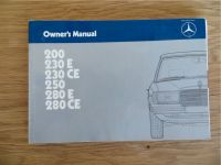 Mercedes-Benz 200 230E 230CE 250 280E 280CE  owner's Manual Rheinland-Pfalz - Newel Vorschau