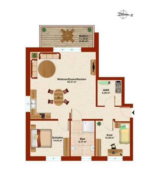 Neubau KfW 40: Hochwertige Etagenwohnung in Schortens